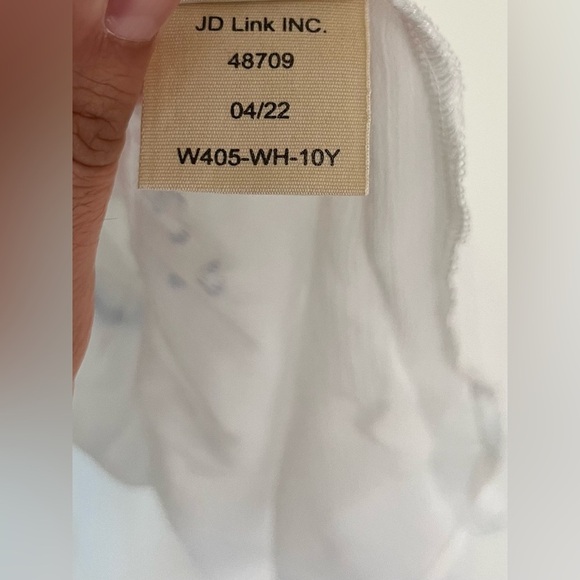 NEW The Sunday Collective Girls Size 10-11 Sleeveless Midi Mesh Dress White - Picture 9 of 10